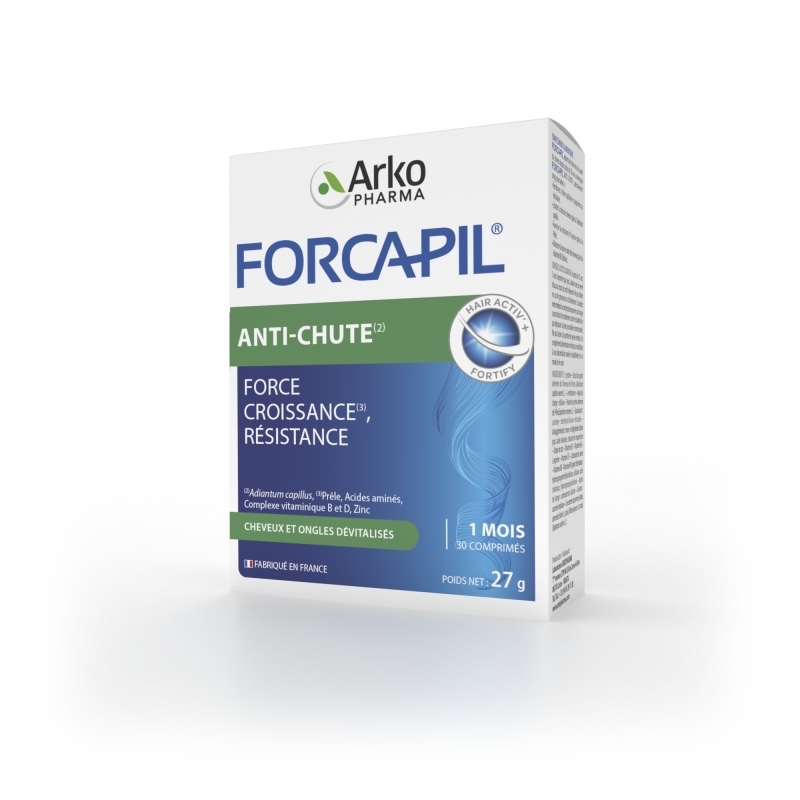 Forcapil Anti Caderea Parului (Forcapil Verde), 30 comprimate, Arkopharma Forcapil Anti Caderea Parului (Forcapil Verde), 30 comprimate, Arkopharma