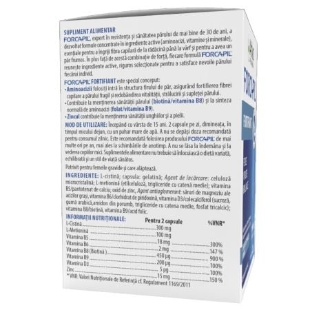 Fortifiant pentru par si unghii, 60 capsule, Arkopharma Fortifiant pentru par si unghii, 60 capsule, Arkopharma
