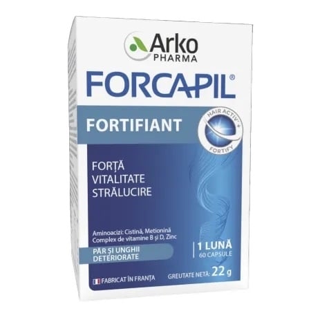Fortifiant pentru par si unghii, 60 capsule, Arkopharma Fortifiant pentru par si unghii, 60 capsule, Arkopharma