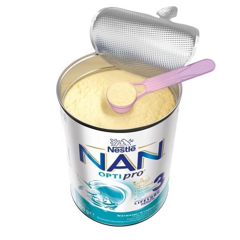 Lapte praf fortifiat Nan 3 OptiPro, +12 luni, 800 g, Nestle Lapte praf fortifiat Nan 3 OptiPro, +12 luni, 800 g, Nestle