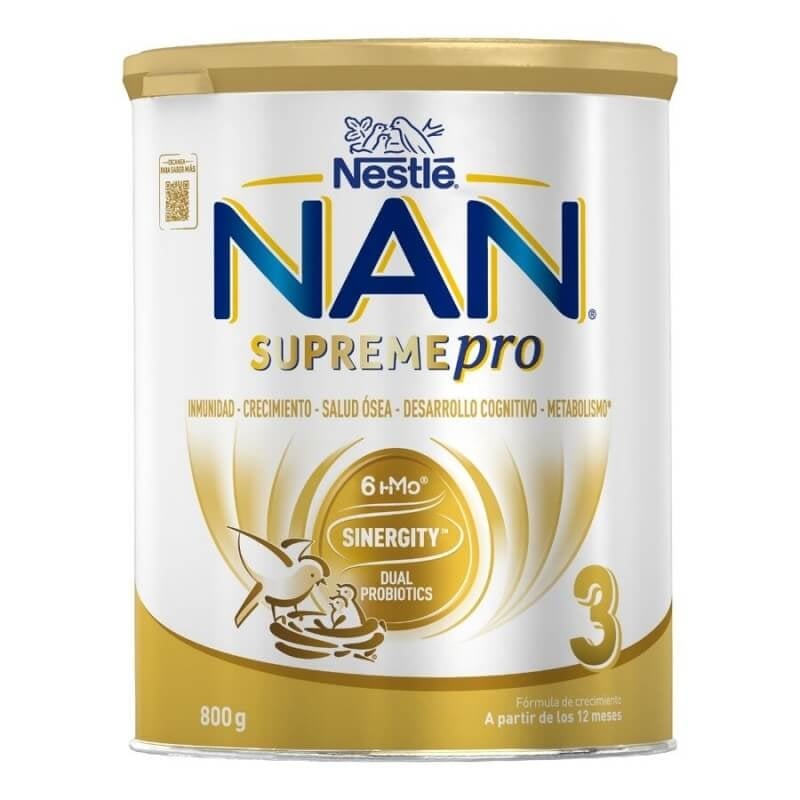 Lapte praf fortifiat Nan 3 Supreme Pro, 12 luni+, 800 g, Nestle Lapte praf fortifiat Nan 3 Supreme Pro, 12 luni+, 800 g, Nestle