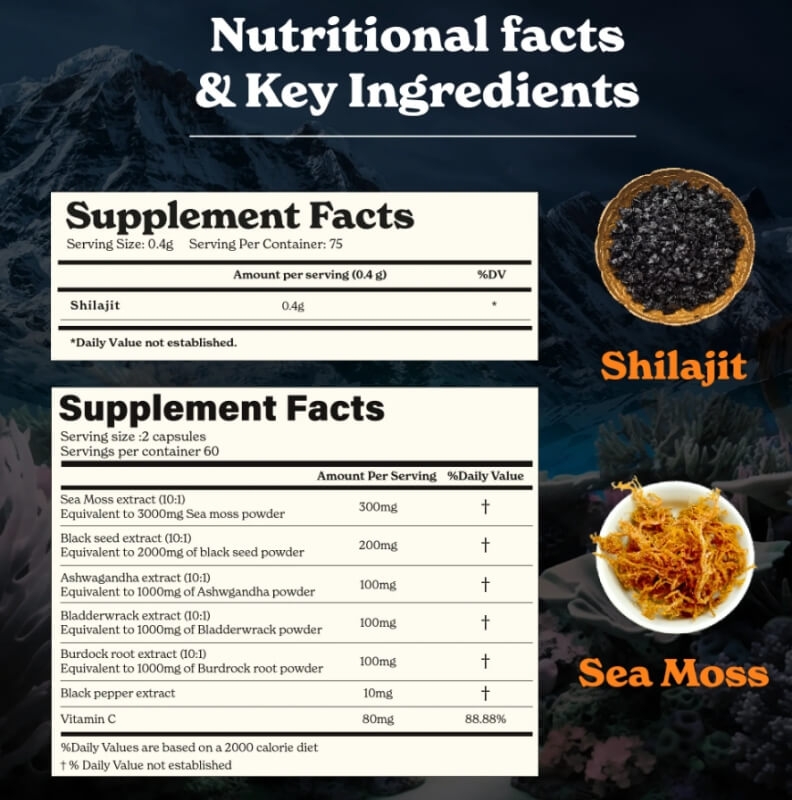 Formula de Shilajit cu alge marine, Ashwagandha si Tongkat Ali Better Alt, 120 capsule, GNC Formula de Shilajit cu alge marine, Ashwagandha si Tongkat Ali Better Alt, 120 capsule, GNC