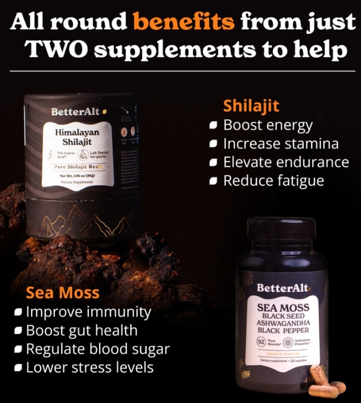 Formula de Shilajit cu alge marine, Ashwagandha si Tongkat Ali Better Alt, 120 capsule, GNC Formula de Shilajit cu alge marine, Ashwagandha si Tongkat Ali Better Alt, 120 capsule, GNC