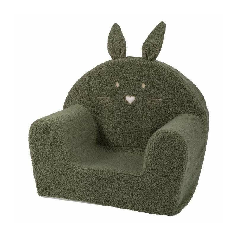 Fotoliu din burete, Bubaba, Bunny, Pentru copii, 9 luni-5 ani, Green Fotoliu din burete, Bubaba, Bunny, Pentru copii, 9 luni-5 ani, Green