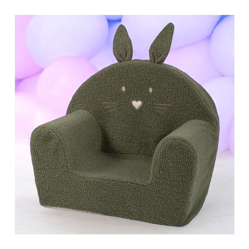 Fotoliu din burete, Bubaba, Bunny, Pentru copii, 9 luni-5 ani, Green Fotoliu din burete, Bubaba, Bunny, Pentru copii, 9 luni-5 ani, Green