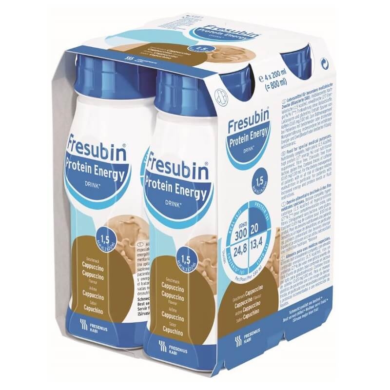 Solutie nutritiva orala cu aroma cappuccino Fresubin Protein Energy, 200 ml, 4 flacoane, Fresenius Kabi Solutie nutritiva orala cu aroma cappuccino Fresubin Protein Energy, 200 ml, 4 flacoane, Fresenius Kabi