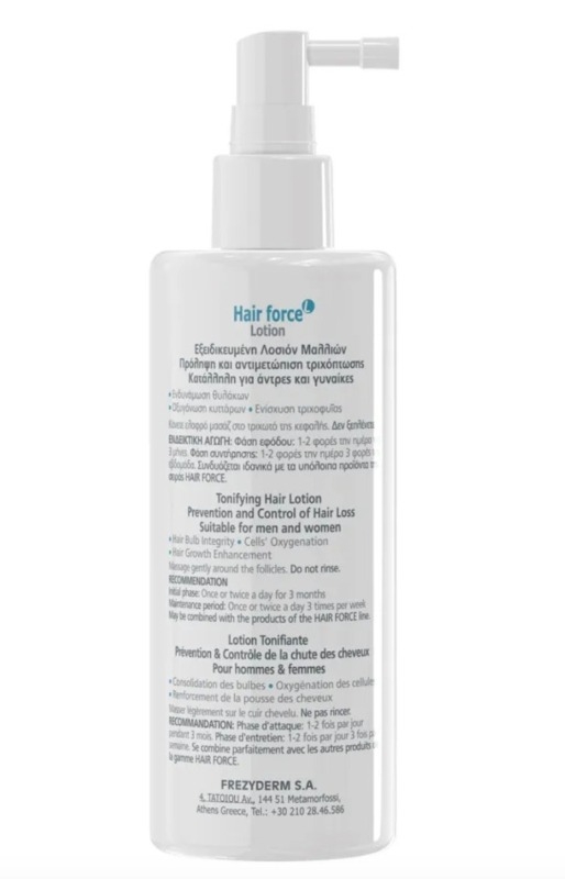 Hair Force lotiune tonica pentru par, 100ml, Frezyderm Hair Force lotiune tonica pentru par, 100ml, Frezyderm