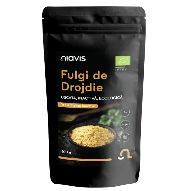Fulgi de drojdie uscata inactiva, 100 g, Niavis Fulgi de drojdie uscata inactiva, 100 g, Niavis