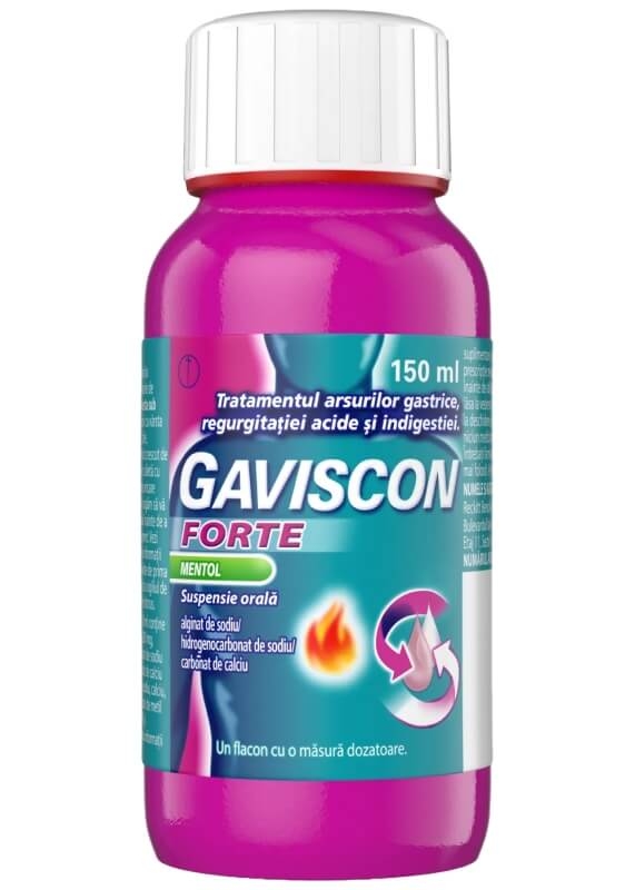 Gaviscon Forte Mentol suspensie orala, 150 ml, Reckitt Benckiser