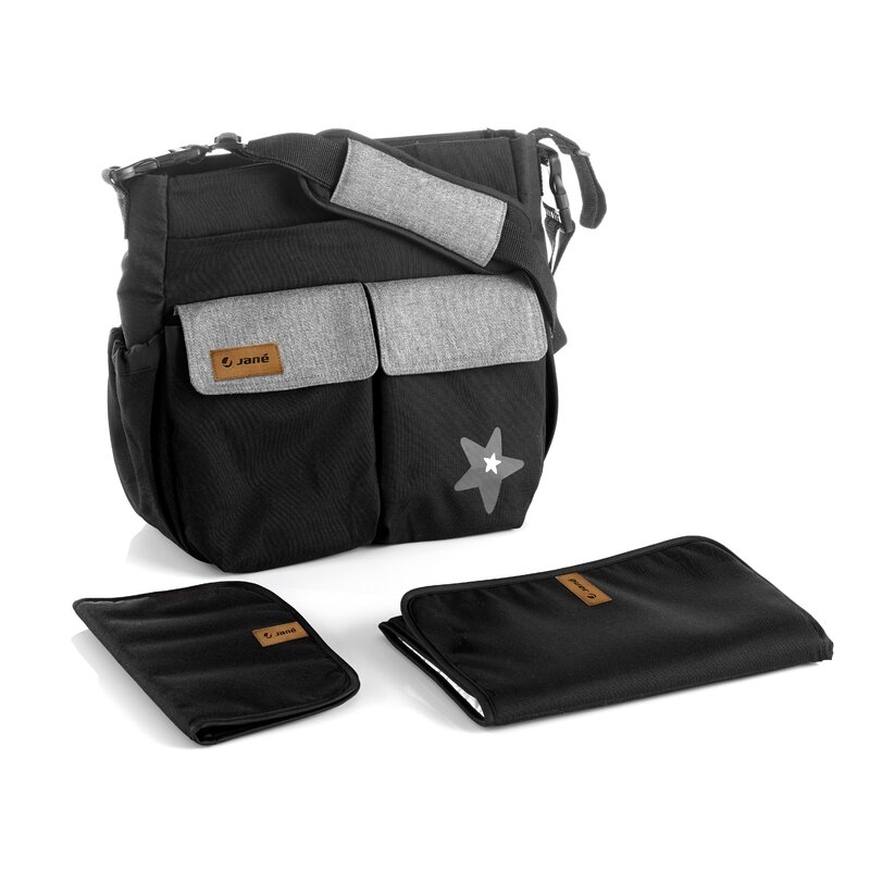 Geanta pentru mamici, Jane, Cu 2 buzunare exterioare, Cu multiple compartimente, Cu saltea de infasat inclusa, 44 x 34 cm, Conform cu standardul de securitate europeana EN 71-3:2019, Soil Geanta pentru mamici, Jane, Cu 2 buzunare exterioare, Cu multiple compartimente, Cu saltea de infasat inclusa, 44 x 34 cm, Conform cu standardul de securitate europeana EN 71-3:2019, Soil