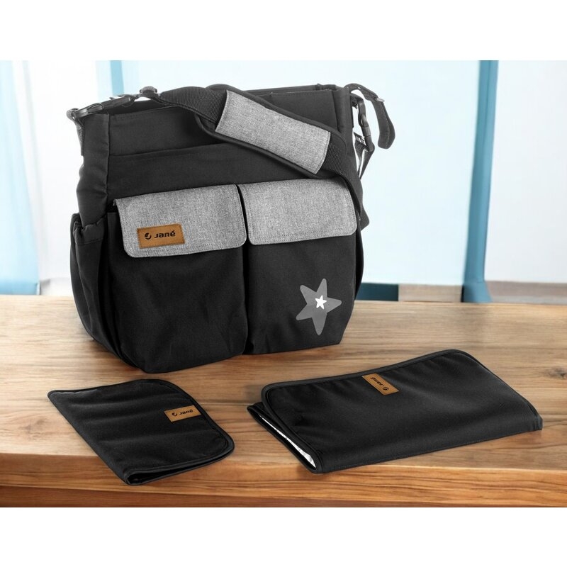 Geanta pentru mamici, Jane, Cu 2 buzunare exterioare, Cu multiple compartimente, Cu saltea de infasat inclusa, 44 x 34 cm, Conform cu standardul de securitate europeana EN 71-3:2019, Soil Geanta pentru mamici, Jane, Cu 2 buzunare exterioare, Cu multiple compartimente, Cu saltea de infasat inclusa, 44 x 34 cm, Conform cu standardul de securitate europeana EN 71-3:2019, Soil