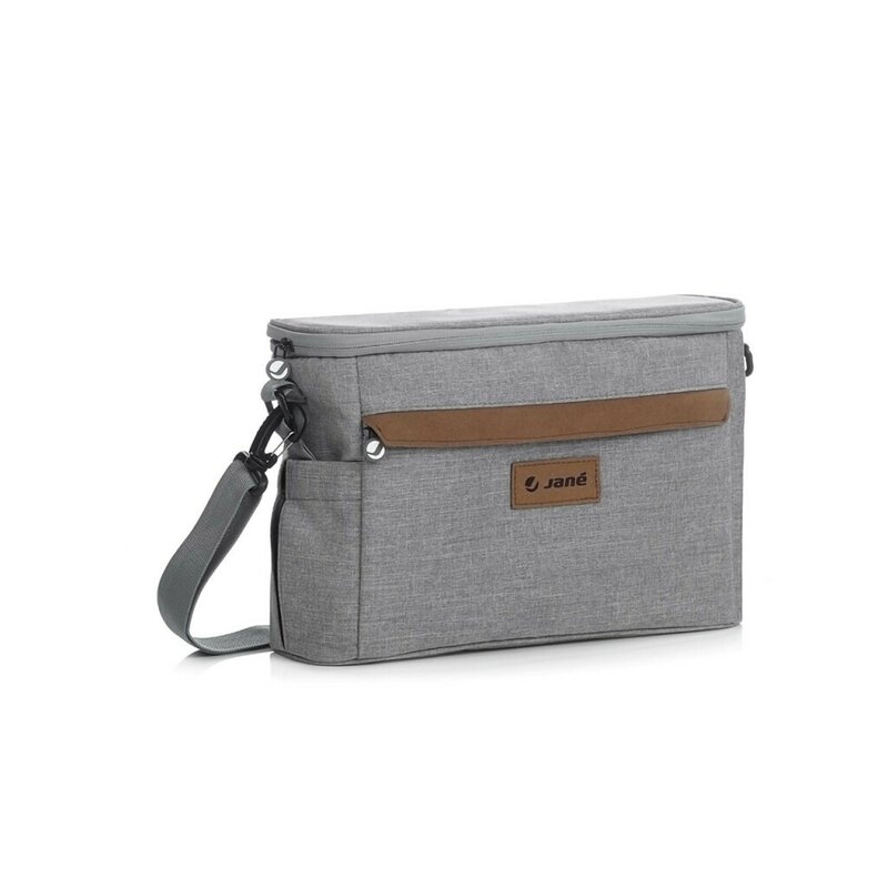 Geanta pentru scutece si organizator carucior, Jane, Cu multiple compartimente, Dimensiune compacta, 32 x 10 x 21 cm, Dim Grey Geanta pentru scutece si organizator carucior, Jane, Cu multiple compartimente, Dimensiune compacta, 32 x 10 x 21 cm, Dim Grey