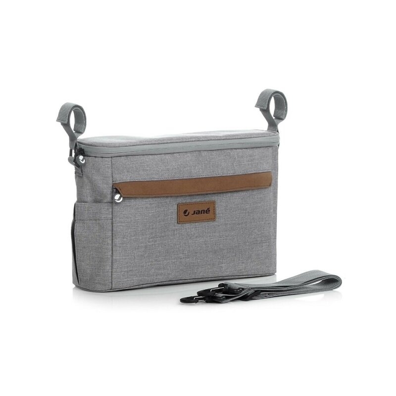 Geanta pentru scutece si organizator carucior, Jane, Cu multiple compartimente, Dimensiune compacta, 32 x 10 x 21 cm, Dim Grey Geanta pentru scutece si organizator carucior, Jane, Cu multiple compartimente, Dimensiune compacta, 32 x 10 x 21 cm, Dim Grey