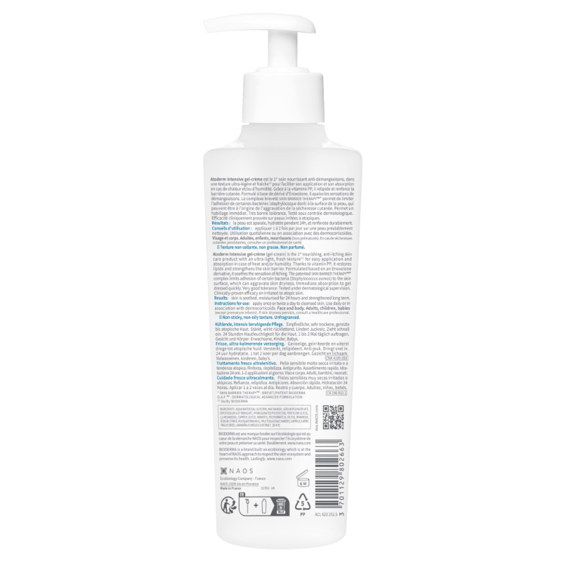 Gel-crema Atoderm Intensive, 200 ml, Bioderma Gel-crema Atoderm Intensive, 200 ml, Bioderma