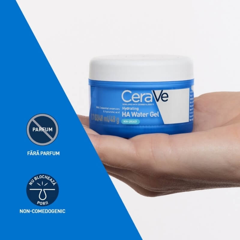 Gel-crema pentru hidratarea tenului HA Water, 48 ml, Cerave Gel-crema pentru hidratarea tenului HA Water, 48 ml, Cerave