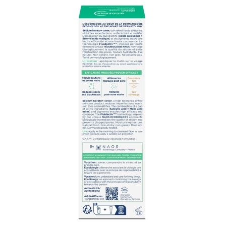 Gel crema nuantator anti-imperfectiuni Sebium Kerato+ Cover, 30 ml, Bioderma Gel crema nuantator anti-imperfectiuni Sebium Kerato+ Cover, 30 ml, Bioderma