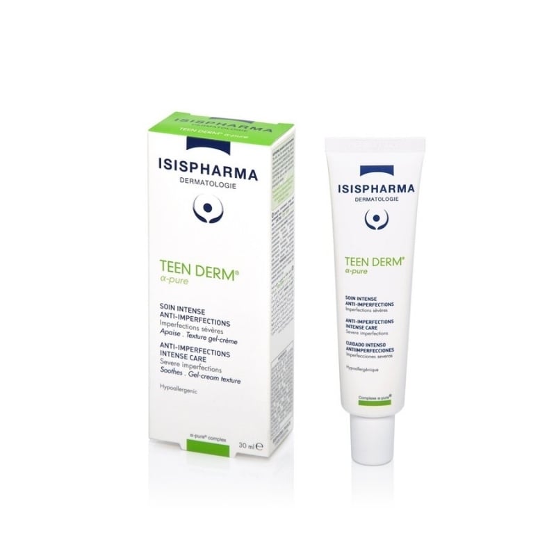 Gel-crema pentru acnee severa Teen Derm Alpha Pure, 30 ml, Isispharma Gel-crema pentru acnee severa Teen Derm Alpha Pure, 30 ml, Isispharma
