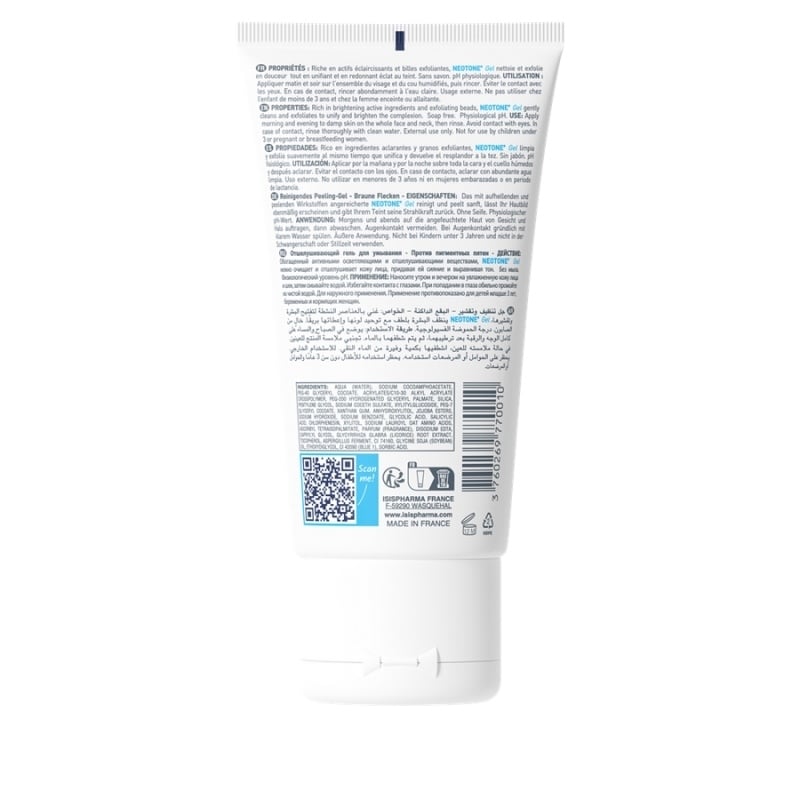 Gel de curatare exfoliant Neotone, 150 ml, Isispharma