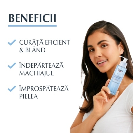 Gel de curatare Dermato Clean Hyaluron, 200 ml, Eucerin Gel de curatare Dermato Clean Hyaluron, 200 ml, Eucerin
