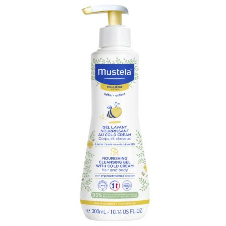 Gel de curatare nutritiv cu Cold Cream, 300 ml, Mustela Gel de curatare nutritiv cu Cold Cream, 300 ml, Mustela