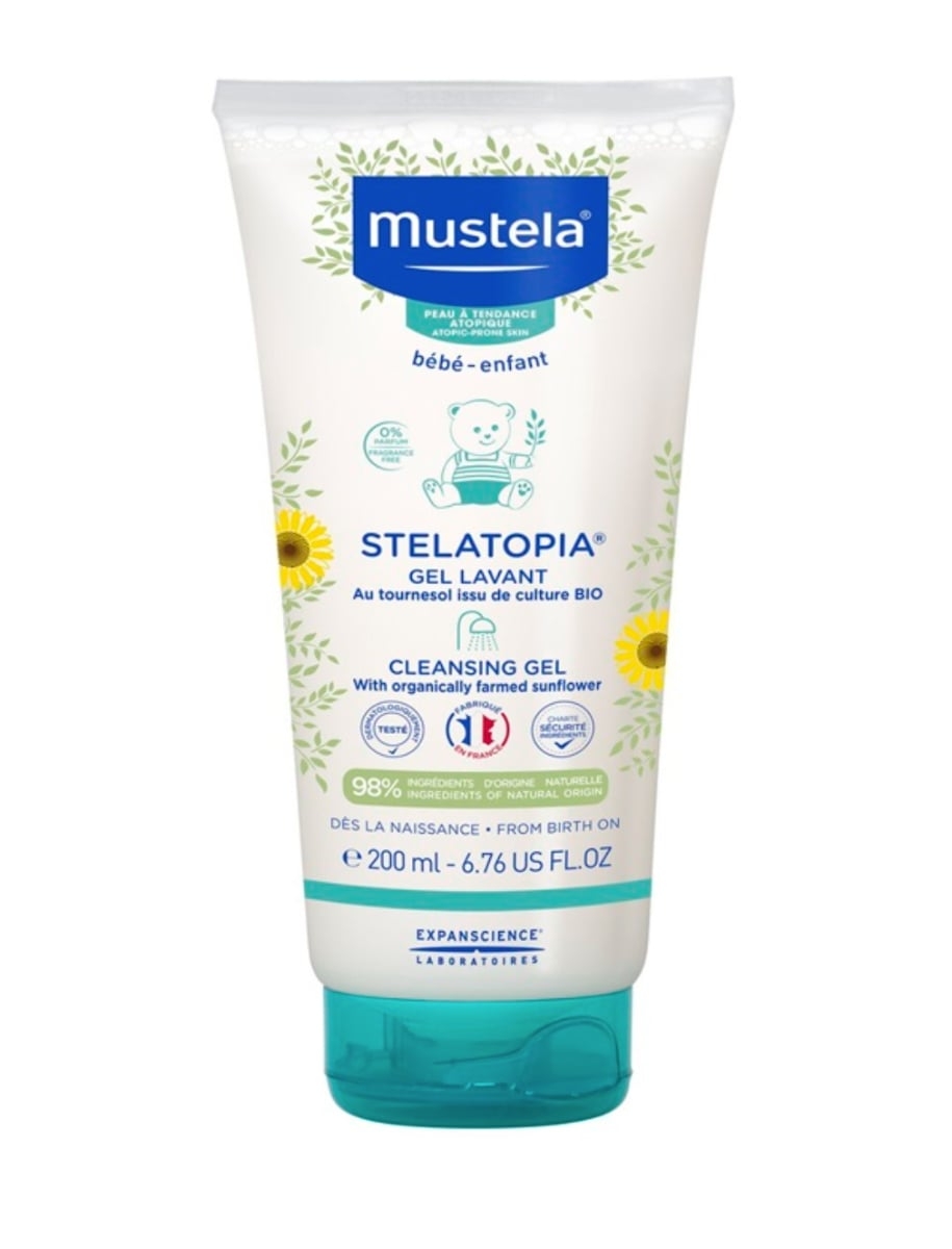 Gel de curatare pentru piele uscata si atopica Stelatopia, 200 ml, Mustela Gel de curatare pentru piele uscata si atopica Stelatopia, 200 ml, Mustela