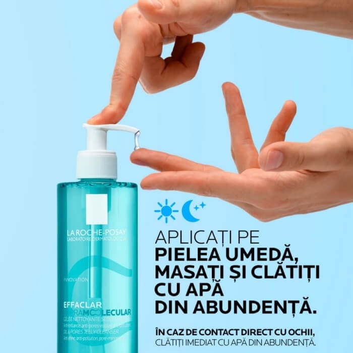Gel de curatare pentru excesul de sebum Effaclar Supramolecular, 400 ml, La Roche-Posay Gel de curatare pentru excesul de sebum Effaclar Supramolecular, 400 ml, La Roche-Posay