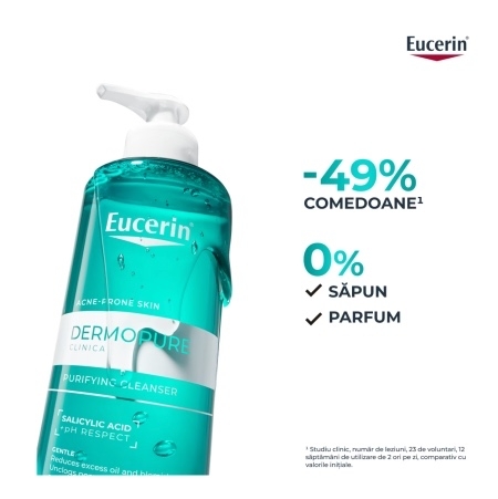 Gel de curatare purifiant DermoPure, 200 ml, Eucerin Gel de curatare purifiant DermoPure, 200 ml, Eucerin