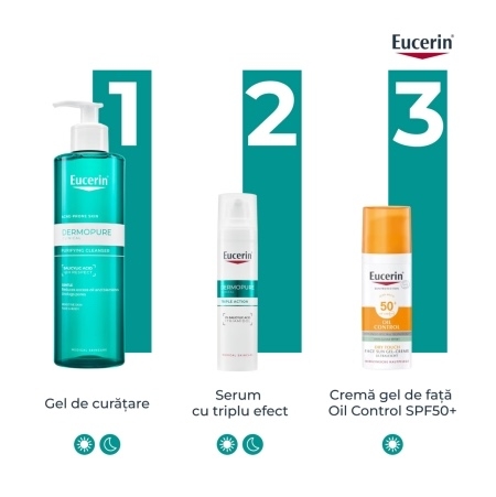 Gel de curatare purifiant DermoPure, 200 ml, Eucerin Gel de curatare purifiant DermoPure, 200 ml, Eucerin