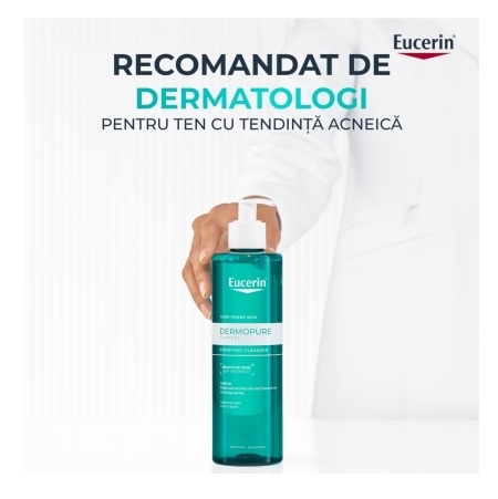 Gel de curatare purifiant DermoPure, 200 ml, Eucerin Gel de curatare purifiant DermoPure, 200 ml, Eucerin