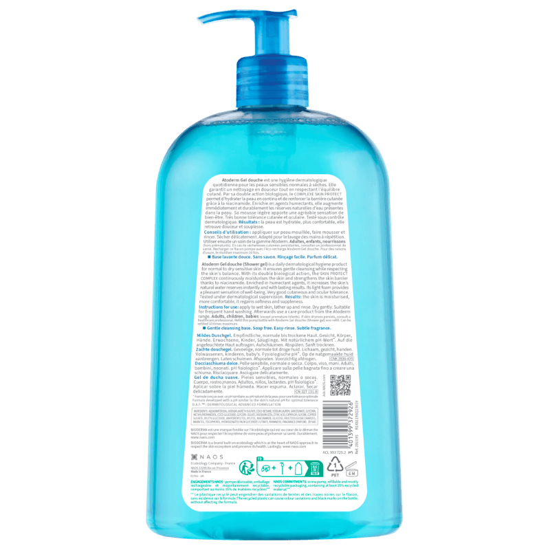 Gel de dus Atoderm, 1L, Bioderma Gel de dus Atoderm, 1L, Bioderma