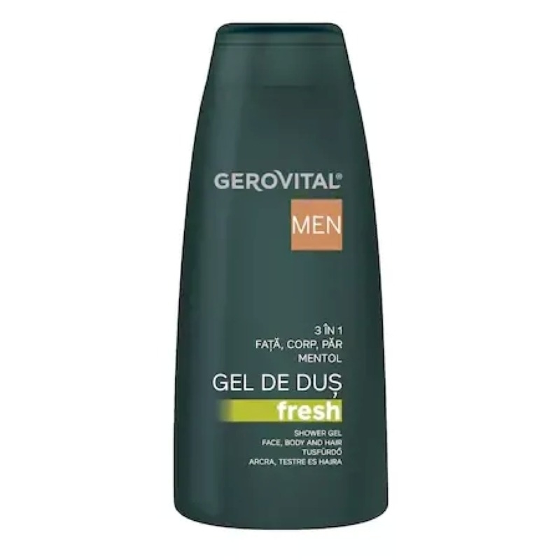 Gel de dus Fresh 3 in 1 Men, 400 ml, Gerovital Gel de dus Fresh 3 in 1 Men, 400 ml, Gerovital