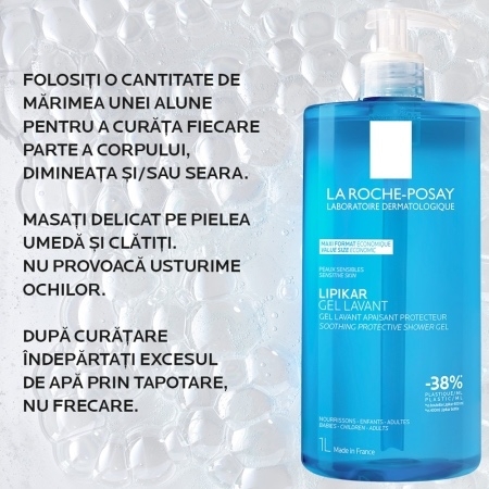 Gel lavant Lipikar, 1000 ml, La Roche-Posay Gel lavant Lipikar, 1000 ml, La Roche-Posay