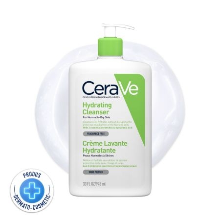 Gel de spalare hidratant piele normal-uscata, 976 ml, Cerave Gel de spalare hidratant piele normal-uscata, 976 ml, Cerave