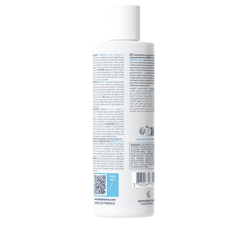Gel demachiant hidratant pentru ten sensibil Sensylia, 250 ml, Isispharma