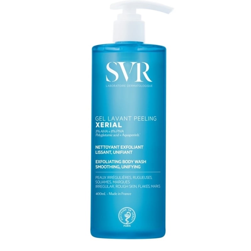 Gel exfoliant pentru fata si corp Xerial, 400 ml, SVR