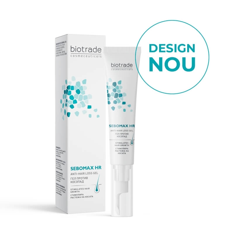 Gel impotriva caderii parului Sebomax HR, 26 ml, Biotrade Gel impotriva caderii parului Sebomax HR, 26 ml, Biotrade