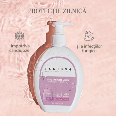 Gel intim antibacterian, 200 ml, Enroush Gel intim antibacterian, 200 ml, Enroush