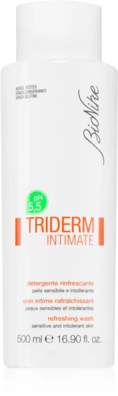 Gel intim de curatare revigorant pH 5.5 Triderm Intimate, 500 ml, BioNike Gel intim de curatare revigorant pH 5.5 Triderm Intimate, 500 ml, BioNike