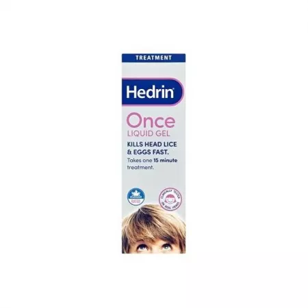 Gel lichid anti paduchi Hedrin Once, 100 ml, Thornton Gel lichid anti paduchi Hedrin Once, 100 ml, Thornton