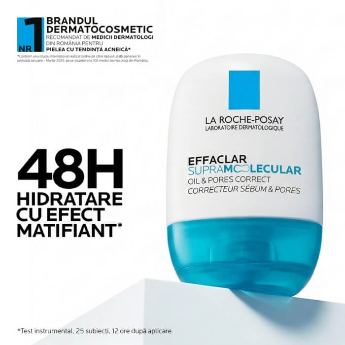 Gel-crema matifiant Effaclar Supramolecular, 40 ml, La Roche-Posay Gel-crema matifiant Effaclar Supramolecular, 40 ml, La Roche-Posay