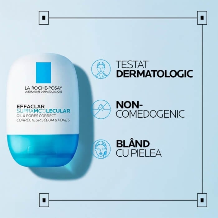 Gel-crema matifiant Effaclar Supramolecular, 40 ml, La Roche-Posay Gel-crema matifiant Effaclar Supramolecular, 40 ml, La Roche-Posay