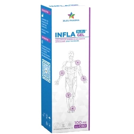 Gel cu CBD Infla Bleu, 100 ml, Bleu Pharma Gel cu CBD Infla Bleu, 100 ml, Bleu Pharma