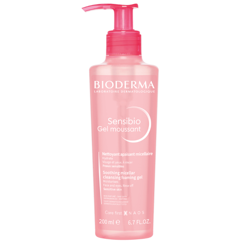 Gel spumant calmant si hidratant Sensibio, 200 ml, Bioderma