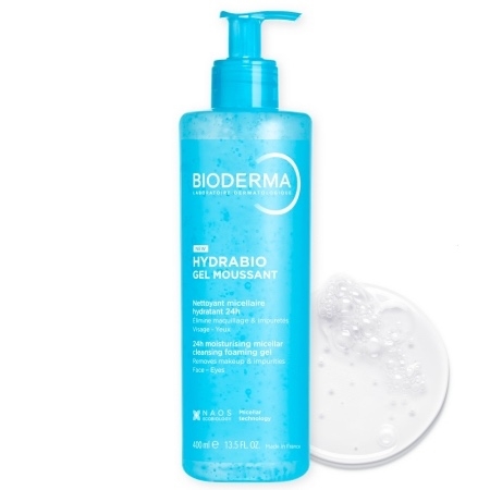 Gel spumant Hydrabio, 400 ml, Bioderma Gel spumant Hydrabio, 400 ml, Bioderma