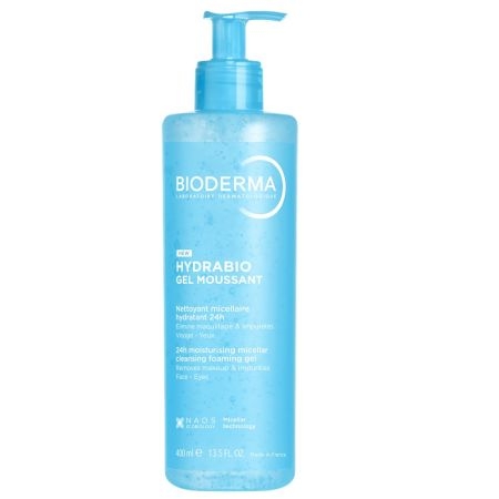 Gel spumant Hydrabio, 400 ml, Bioderma Gel spumant Hydrabio, 400 ml, Bioderma