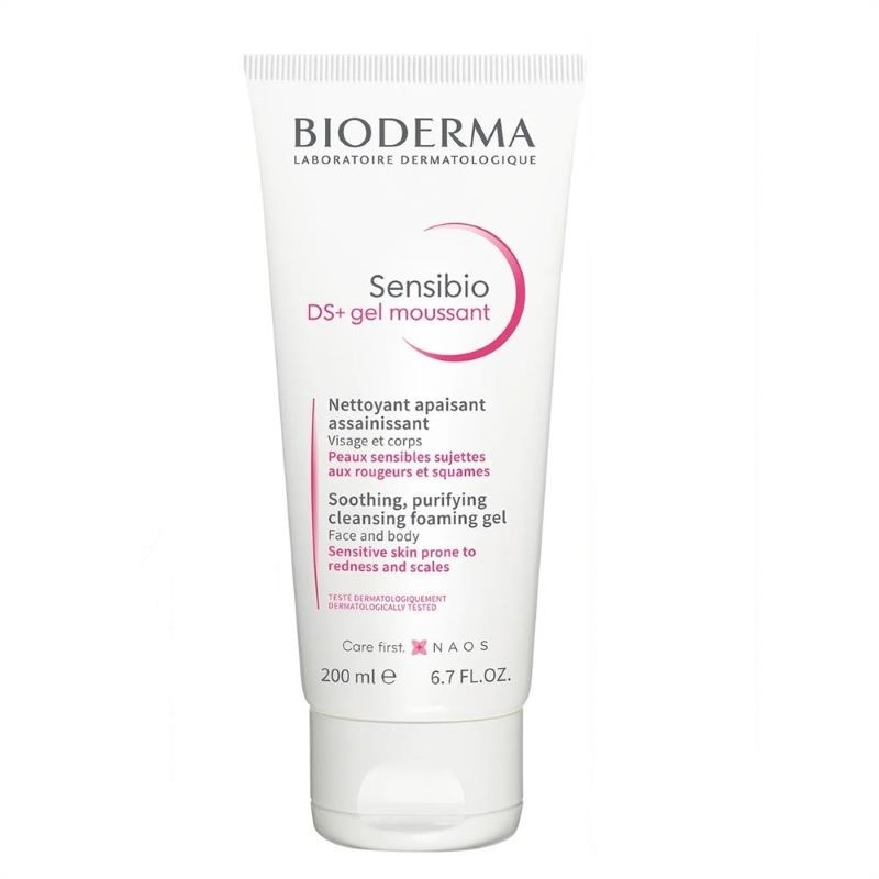 Gel spumant purifiant Sensibio DS+, 200 ml, Bioderma Gel spumant purifiant Sensibio DS+, 200 ml, Bioderma