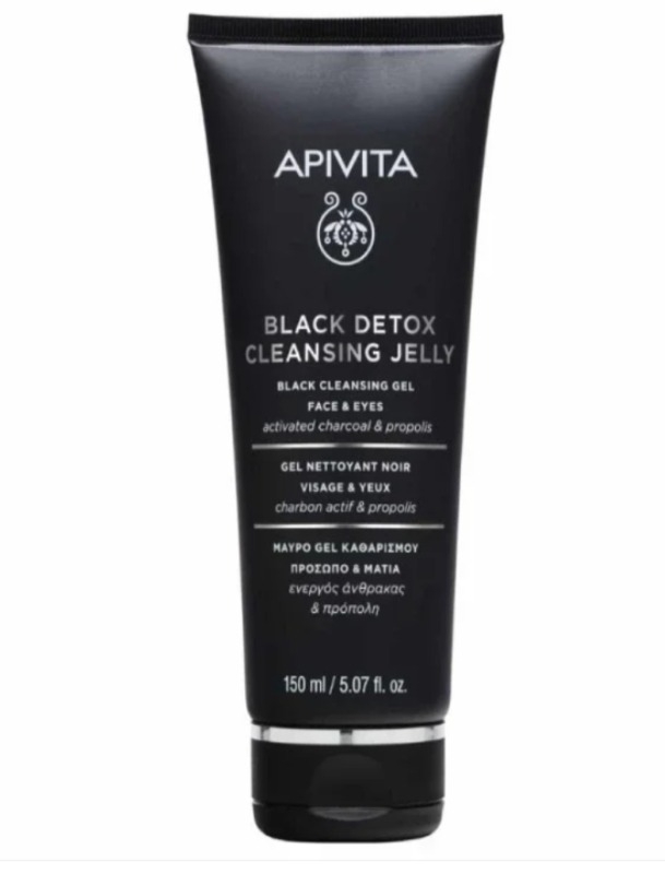 Gel curatare cu carbune si propolis, 150ml, Apivita Gel curatare cu carbune si propolis, 150ml, Apivita