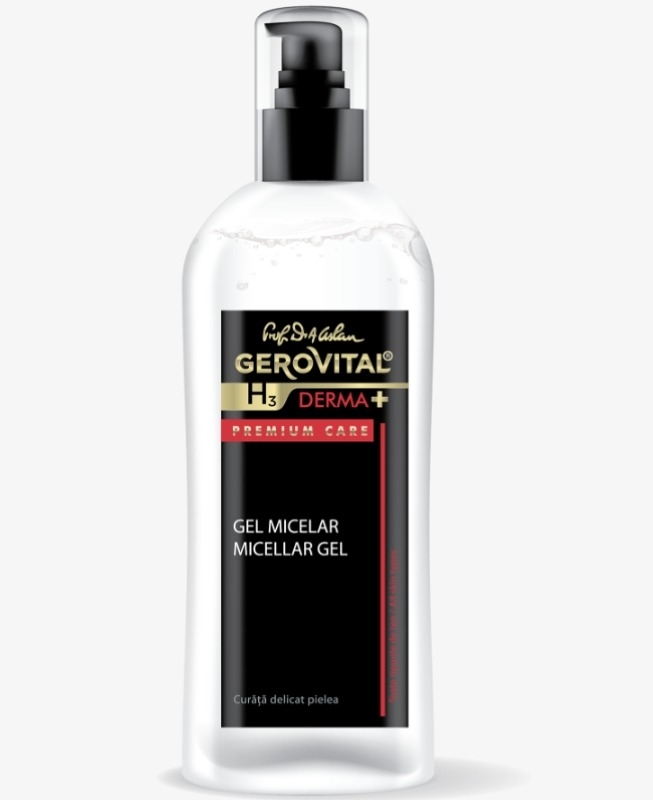 Gel micelar H3 Derma+ Premium Care, 150 ml, Gerovital Gel micelar H3 Derma+ Premium Care, 150 ml, Gerovital