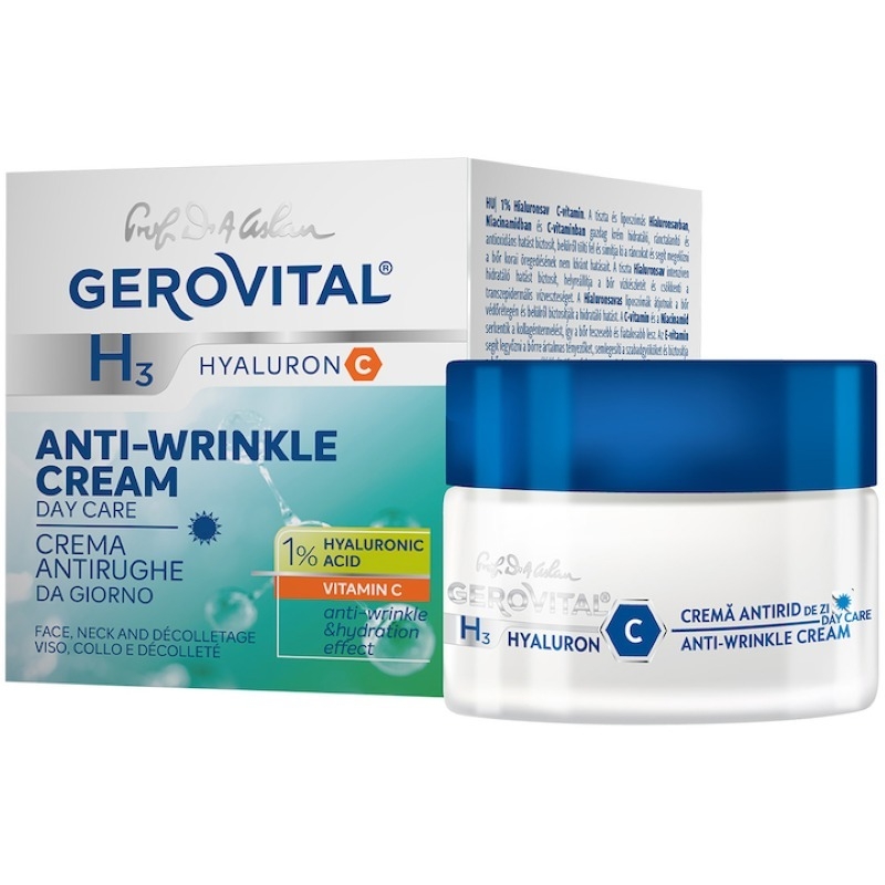 Crema antirid de zi H3 Hyaluron C, 50 ml, Gerovital Crema antirid de zi H3 Hyaluron C, 50 ml, Gerovital