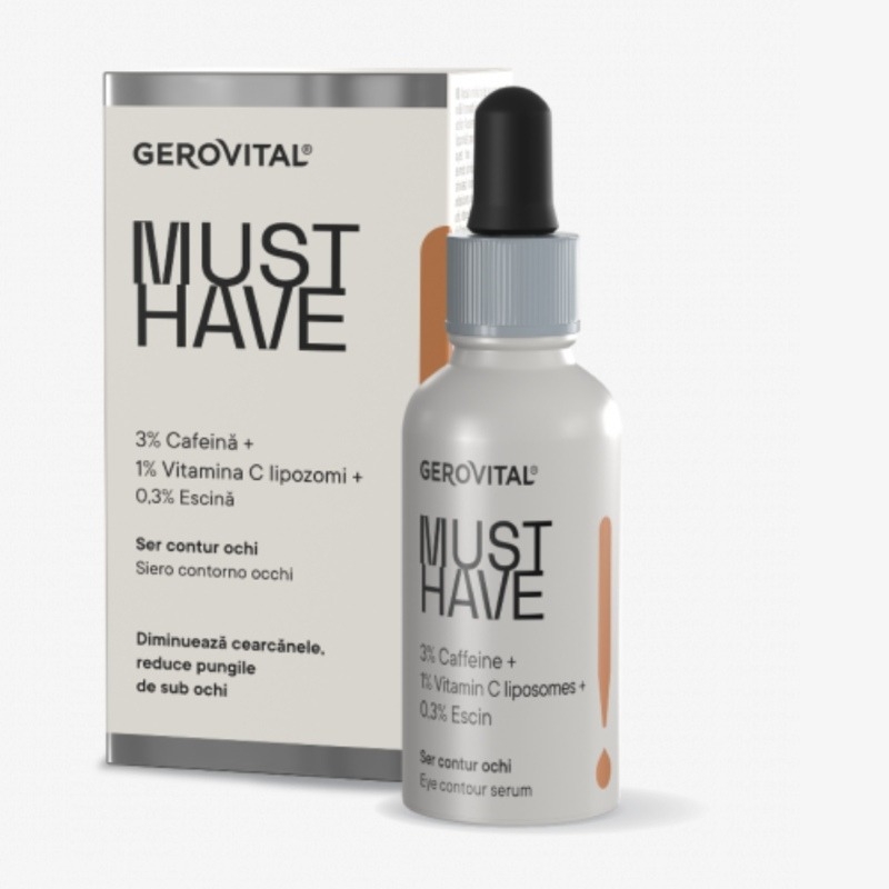 Ser contur de ochi Must Have, 30 ml, Gerovital Ser contur de ochi Must Have, 30 ml, Gerovital